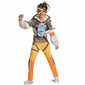Disguise Girls' Overwatch Tracer Deluxe Costume